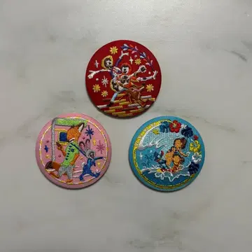 Disney Characters 자수 캔뱃지 비스킷 2