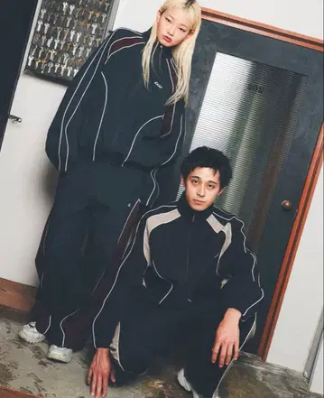 헤이세이 플라밍고 NICO jimwag 나일론 셋업 네이비 M 사이즈