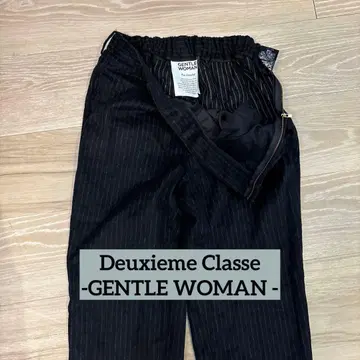 Deuxieme Classe GENTLE WOMAN 울 스트라이프 팬츠