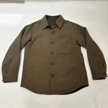 유니클로 브라운 버튼 셔츠 자켓