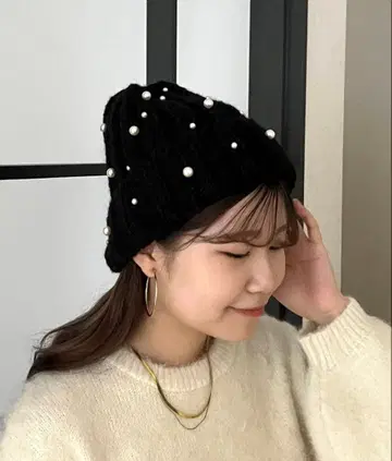 prose verse 랜덤 펄 니트 모자