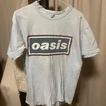 oasis Definitely Maybe 티셔츠 라이트 블루