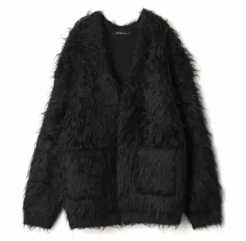 Etre BARNEYS 버니스 더블 페이스 헤어리 니트 가디건