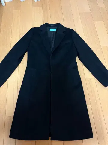 NEXT BLUE 블랙 롱 코트