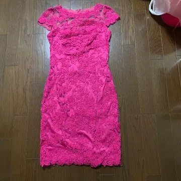 TADASHI SHOJI 핑크 슬리브리스 원피스 사이즈 2