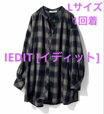 이디트 어른이 즐기는 코다와리 디자인 체크 셔츠 L IEDIT