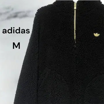 [ 새상품급 ] adidas 쉘파 자켓 보아 자켓 후드 부착 후드티 블랙