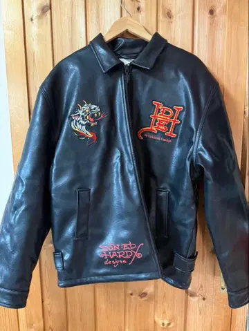 Ed Hardy 가죽 자켓 XL