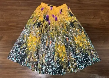 코르코바드 페인트 패턴 플레어 벌룬 스커트