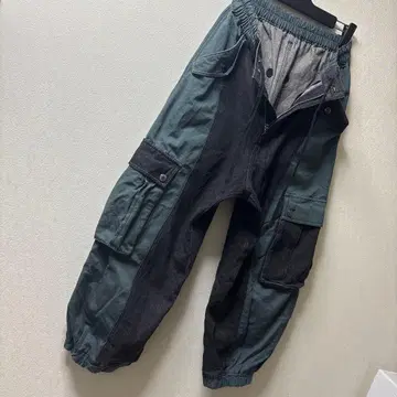 새상품급 mililopiulu 밀로피울 2색 데님 카고 팬츠