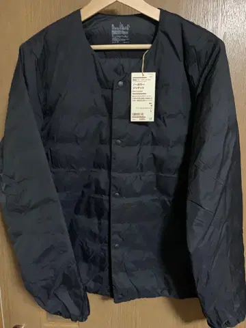 무인양품 남성용 노카라 자켓 블랙 L