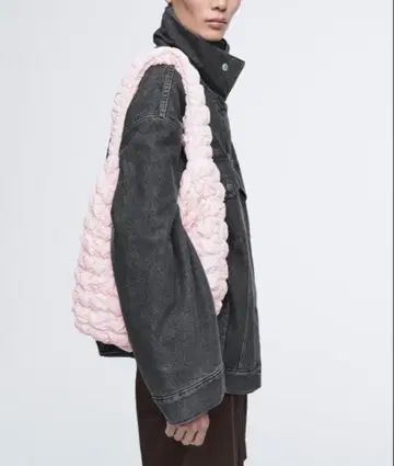 [ 미사용품 ] COS 퀼트 미니 토트백 라이트 핑크