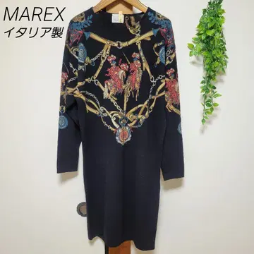 MAREX 니트 원피스 긴팔 이탈리아제 빈티지