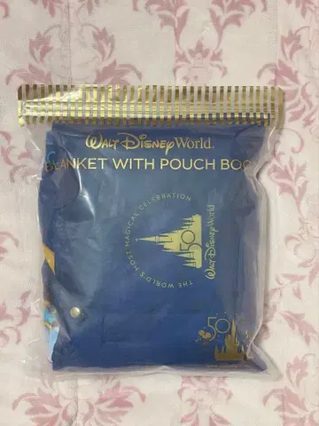 [ 미개봉 새상품 ] 월트 디즈니 월드 / 담요 WITH 파우치