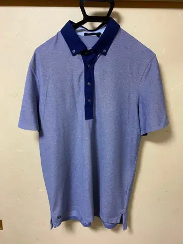 GREYSON M 피케 셔츠 라이트 블루/네이비