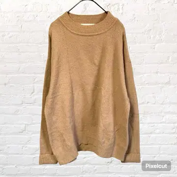 50172 쇼콜라피네 로브 긴팔 니트 스웨터 브라운 워셔블 구제 의류