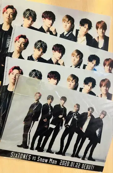 SixTONES vs Snow Man 클리어 파일 4장 세트