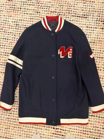 ZARA BASIC 네이비 바시티 자켓 M 사이즈