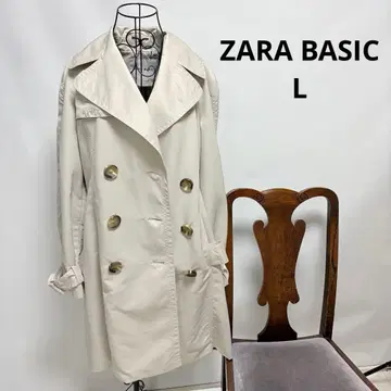 [ ZARA BASIC ] 베이지 더블 브레스트 트렌치코트