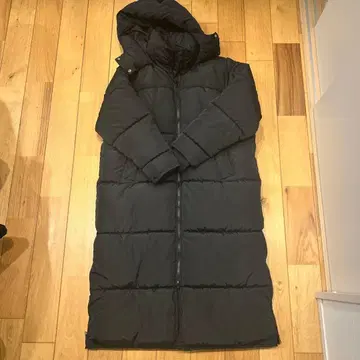 완판템 ZARA 컨디션 최상 엑스트라 롱 퍼 충전솜 코트 블랙 빅 사이즈