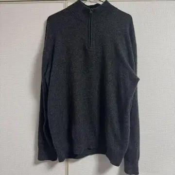 캐시미어 100% 하프 지퍼 니트 PURE CASHMERE