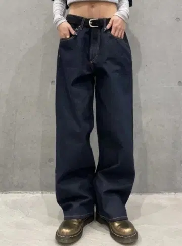 GAP 슈퍼 배기 데님 인디고 블루 W31 L30 새상품