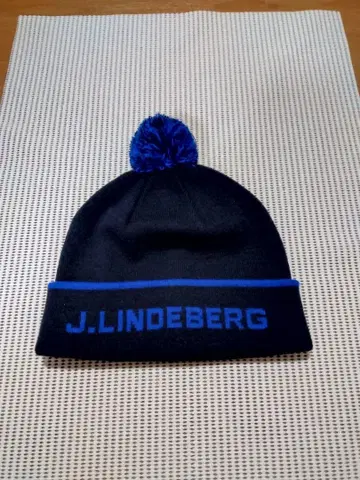 J.LINDEBERG 남성용 골프 니트 모자 스트라이프 비니