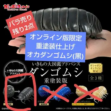 생물대도감 어드밴스 온라인판 한정판 오카단 고무벌레 중 페인팅판 새상품