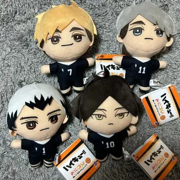 하이큐 미니코레 봉제 인형 마스코트 5종 세트