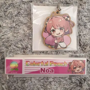 컬러풀 피치 노아 스트랩 거울