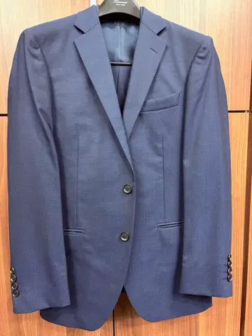 TENORAS 티노라스 지오메트릭 패턴 쓰리피스 수트 블루 M