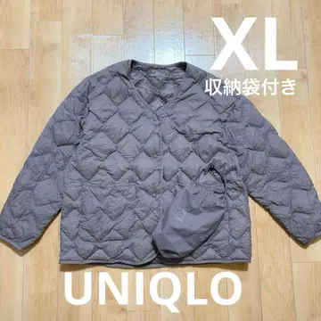 유니클로 울트라 라이트 다운 릴랙스 자켓 그레이 XL