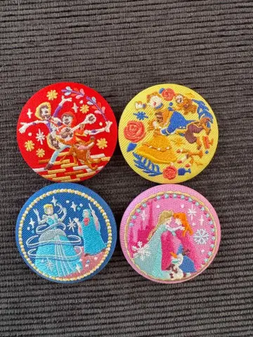 디즈니 자수 캔 배지