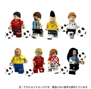 레고 호환 축구 선수 피규어 8체 세트