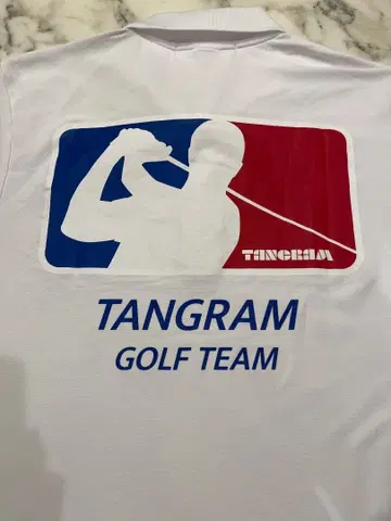 쿠마가이 타카시 TANGRAM 피케 셔츠 화이트