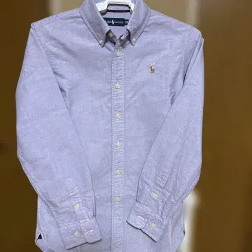 랄프 로렌 라벤더색 코튼 셔츠