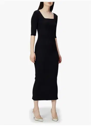 프레이 아이디 스퀘어 넥 원피스 블랙 프리