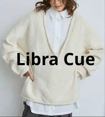 V넥 니트 풀오버 Libra Cue