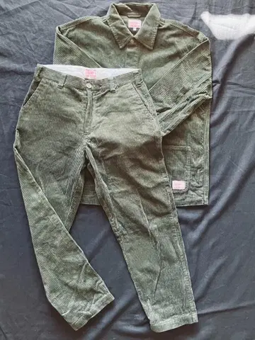 BIG MIKE 코듀로이 셋업 그린 M