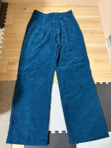 코듀로이 팬츠 L 다크 블루