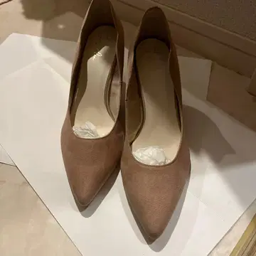 Launalea 베이지 스웨이드풍 스틸레토 하이힐