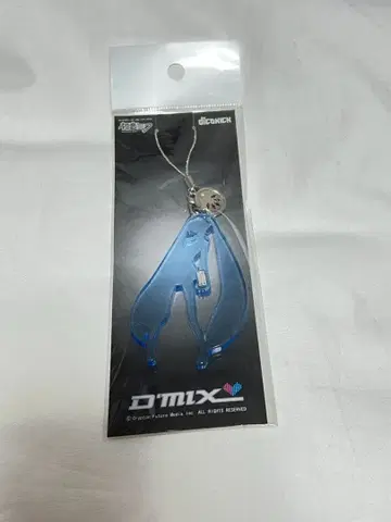 익명 배송/하츠네 미쿠 x dicokick 콜라보 실루엣 스트랩(블루)