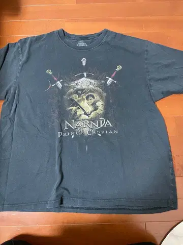 나니아 연대기 무비 티셔츠 XXL 영화 티 디즈니 페이드 구제 의류