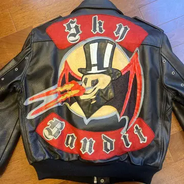 당시 물건! 화이트 패치 라로카 존슨즈 플라잉 자켓