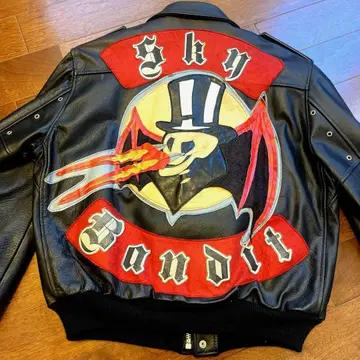 당시 물건! 화이트 패치 라로카 존슨즈 플라잉 자켓