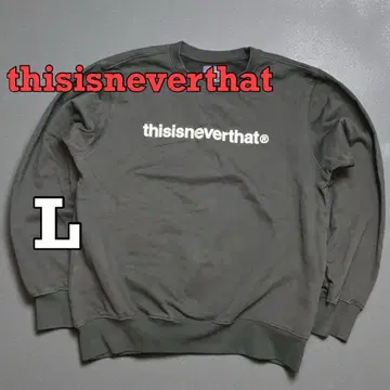 thisisneverthat 네버댓 로고 맨투맨 트레이닝복 블랙 L