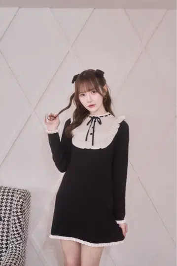 멜티 마카롱 니트 원피스