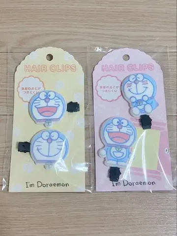 도라에몽 앞머리 클립 헤어 클립 플로키 소재