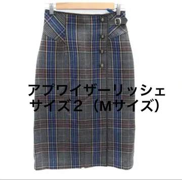 아푸와이저 리셰 체크 무늬 타이트 스커트 M (사이즈 2)