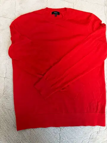 새상품급 Theory 울 스웨터 빨간색 M 사이즈 남성용